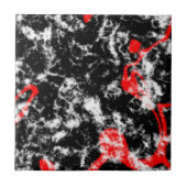 Carreau Noir rouge et Marbre blanc (Devant)