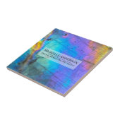 Carreau Nom coloré personnalisé (Côté)