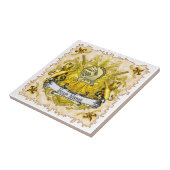 Carreau Nom de famille du chevalier jaune (Côté)