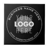 Carreau Nom de votre entreprise, site Web + image téléchar (Devant)