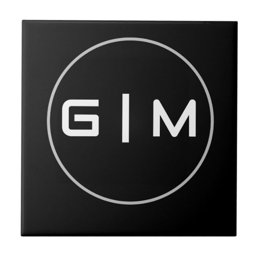 Carreau Nom d'initiales personnalisables (Devant)