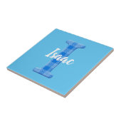 Carreau Nom du garçon Lettre personnalisée J (Côté)