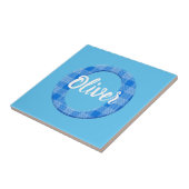 Carreau Nom du garçon Lettre personnalisée O (Côté)