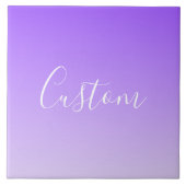 Carreau Nom du script curatif et Ombre violet clair modifi (Devant)