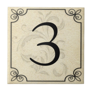 Carreau Nombre/lettre personnalisés par coutume en