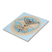 Carreau North Carolina Nurse Caduceus Ceramic Tile (Côté)