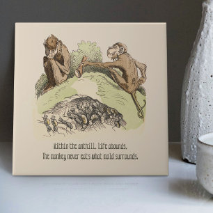 Carreau Nostalgique Wilhelm Busch Vintage rime humoristiqu