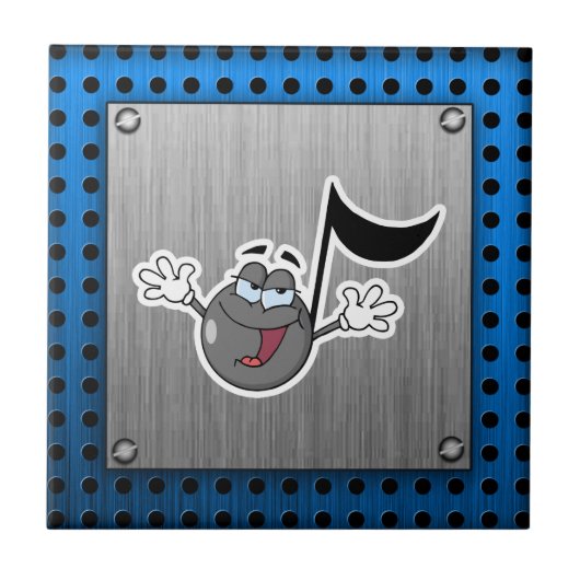 Carreau Note de musique de bande dessinée (Devant)