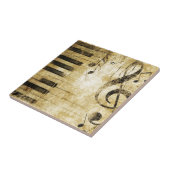 Carreau Notes de musique de piano (Côté)