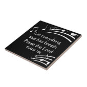 Carreau NOTES DE MUSIQUE Personnalisées Christian Black (Côté)