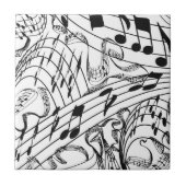 CARREAU NOTES DE MUSIQUE-TILE... (Devant)