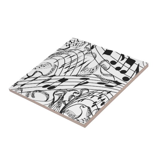 CARREAU NOTES DE MUSIQUE-TILE... (Côté)