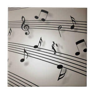 Carreau Notes musicales - Partition