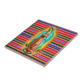 Carreau Notre-Dame de Guadalupe Vierge Marie Zarape Cathol (Côté)