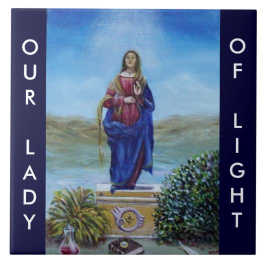 Carreau NOTRE DAME DE LA LUMIÈRE Vierge de l'Immaculée Con (Devant)