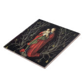 Carreau Notre Madame de l'arbre sec c.1450 (huile sur le (Côté)