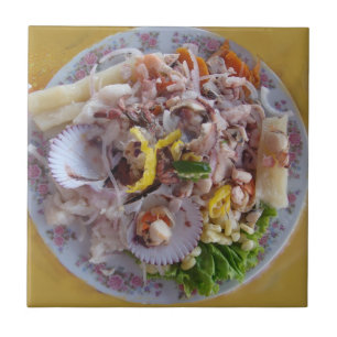 Carreau Nourriture péruvienne Ceviche-Traditionnelle