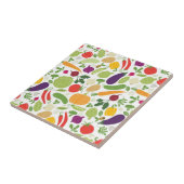 Carreau Nourriture sur un arrière - plan blanc (Côté)