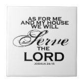 Carreau Nous servirons le seigneur (Devant)