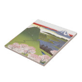 Carreau "Nouveau Fuji" Hiroshige (Côté)