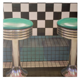 Carreau Nouveau-Mexique, Albuquerque. Le 66 Diner le long