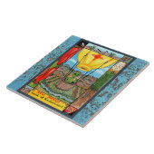 Carreau Nouveau-Mexique Souvenir Alien Balloon Zia Tile Tr (Côté)