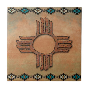 Carreau Nouveau-Mexique Zia (soleil) Carrelage en céramiqu