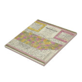 Carreau Nouvelle carte du Tennessee (Côté)