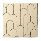 Carreau Nouvelle céramique créative et art déco noir (Devant)