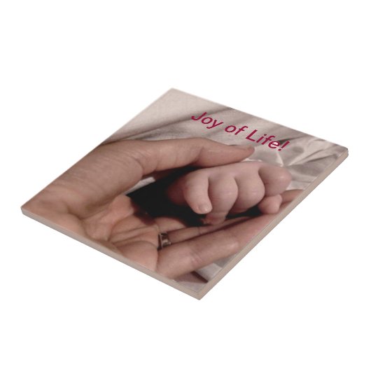 Carreau Nouvelle maman et bébé Joie de la vie (Côté)