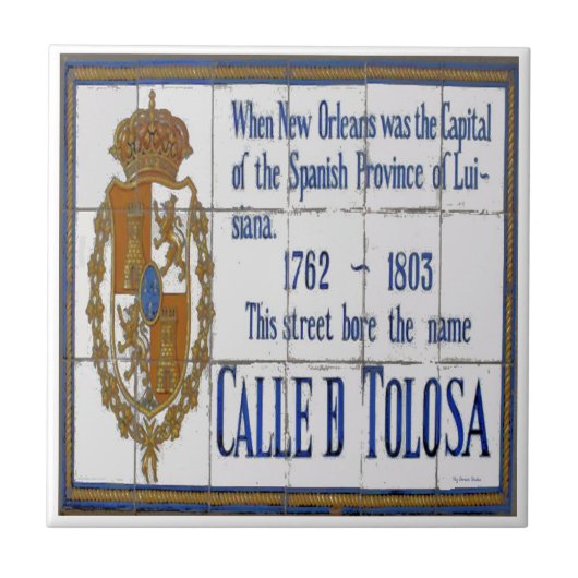 Carreau Nouvelle-Orléans Toulouse St Tile Mural (Devant)