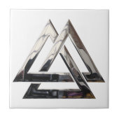 Carreau Noyer noir - argent (Devant)