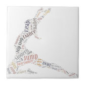 Carreau Nuage de mot de danse (Devant)