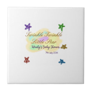 Carreau Nuages arc-en-ciel scintillent Twinkle Little Star