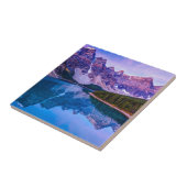 Carreau Nuages attrayants avant lever de soleil au lac (Côté)