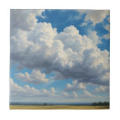 Carreau Nuages blancs et ciel bleu clair (Devant)