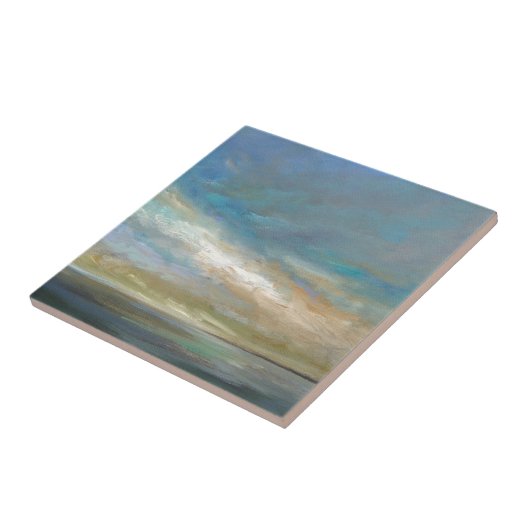 Carreau Nuages côtiers avec océan (Côté)