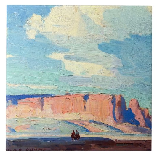 Carreau Nuages d'Arizona par Edgar Payne (Devant)