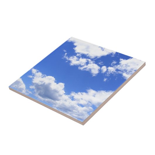 Carreau Nuages de ciel bleu (Côté)
