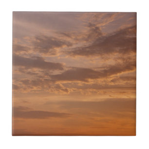 Carreau Nuages de coucher de soleil II Pastel Nature Abstr