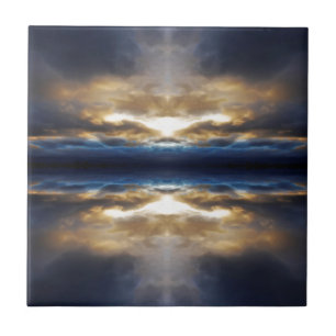 Carreau Nuages de kaléidoscope au coucher du soleil
