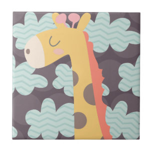 Carreau Nuages et girafes