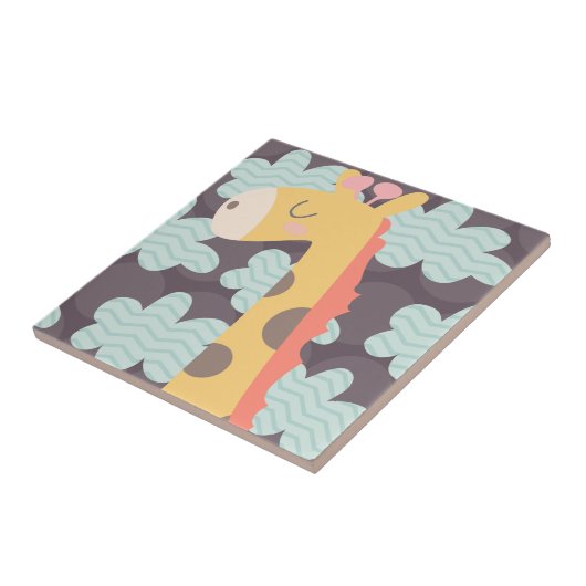 Carreau Nuages et girafes (Côté)