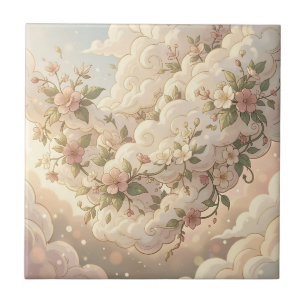 Carreau Nuages Floraux Rêveurs Fleur de Cerisier