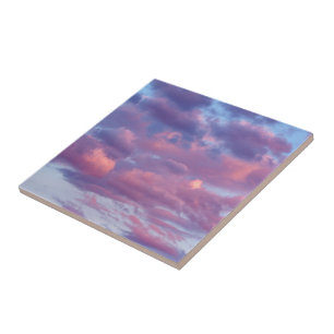 Carreau Nuages roses et violets