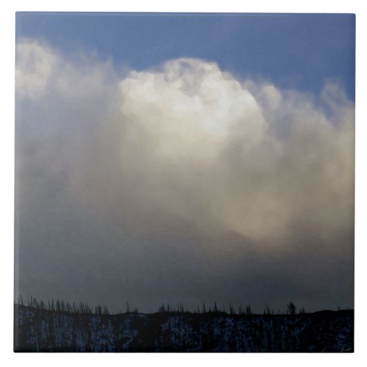 Carreau Nuages sur la crête (Devant)