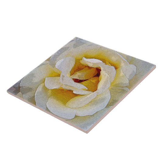 Carreau nuances de blanc au jaune (Côté)