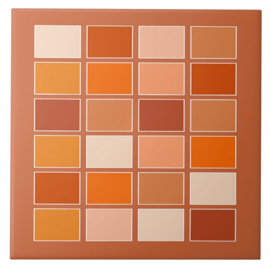 Carreau Nuances de blocs orange (Devant)