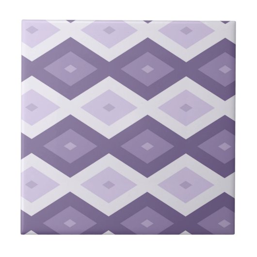 Carreau Nuances de lavande motif diamant (Devant)