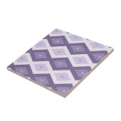 Carreau Nuances de lavande motif diamant (Côté)